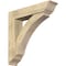 Ekena Millwork Thorton Traditional Rough Sawn Bracket w/ Offset Brace, Douglas Fir, 8"W x 36"D x 36"H BKT0806X36X36THR01RDF - alternate 1